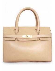 Bolsito de piel envejecida en beige